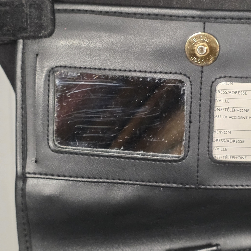 Coach 9375 Vintage Black Leather Organizer Crossbody — Made in USA - Picture 6 of 16